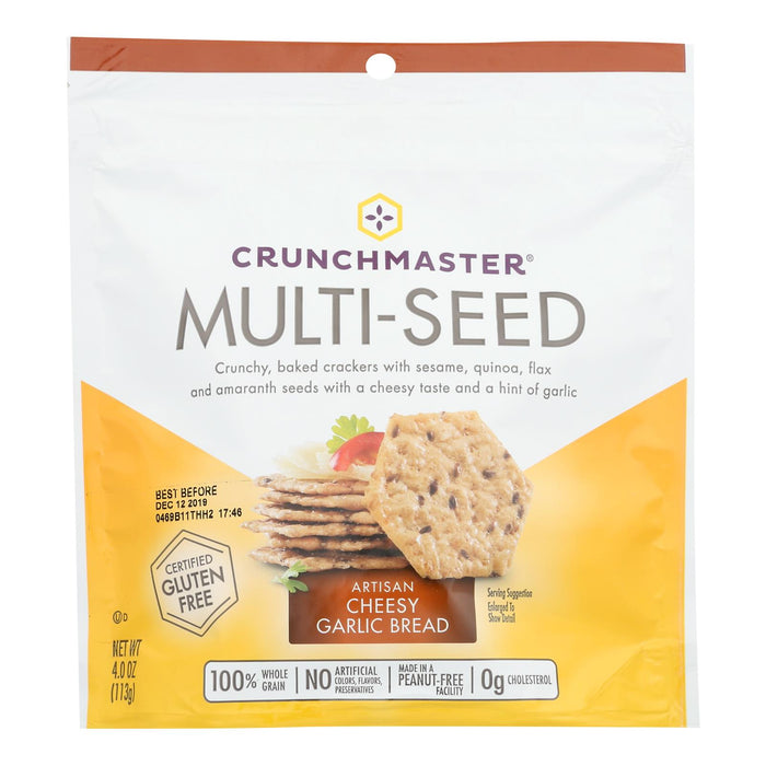 Crunchmaster - Mltsd Cracker Chsy Garlc Brd - Case Of 12 - 4 Oz.