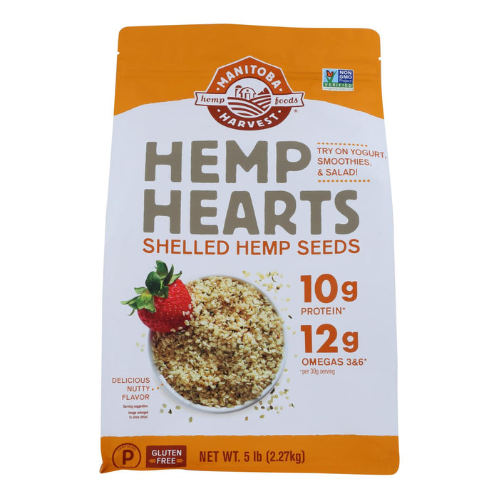 Manitoba Harvest Hemp Hearts - Shelled - 5 Lb - 1 Each.