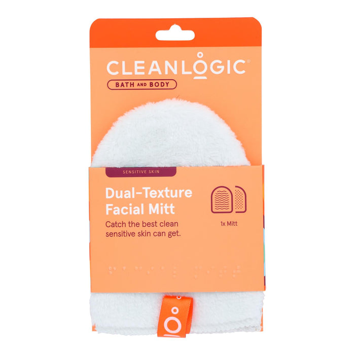 Cleanlogic - Facial Mitt Dual Texture - 1 Each-1 Ct .