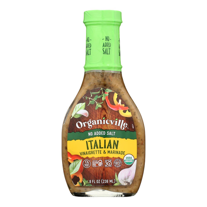 Organicville - Drsng Italian No Salt - Case Of 6-8 Fz.