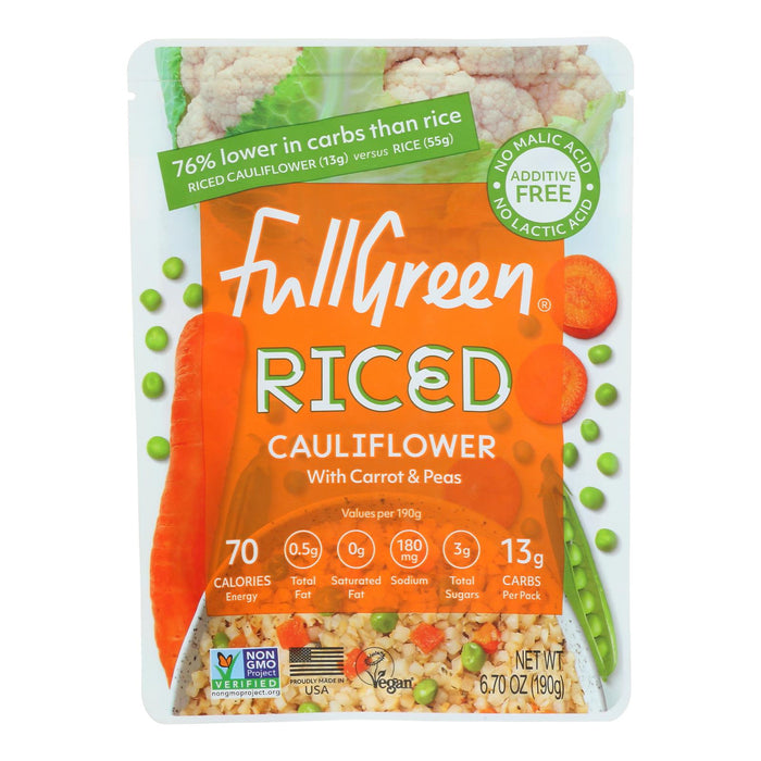 Fullgreen - Rice Clflwr Carrot Peas - Case Of 6-6.7 Oz.