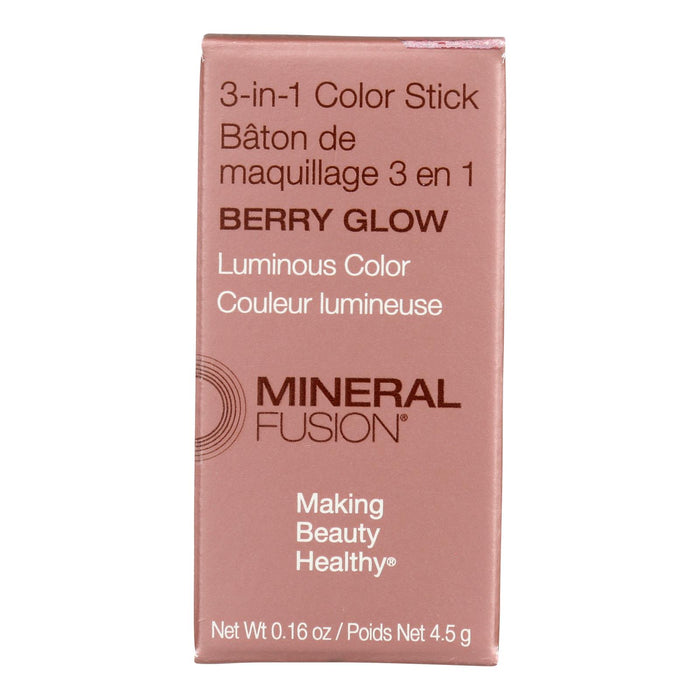 Mineral Fusion - Color Stk 3-in-1 Berry Glow - 1 Each-16 Oz