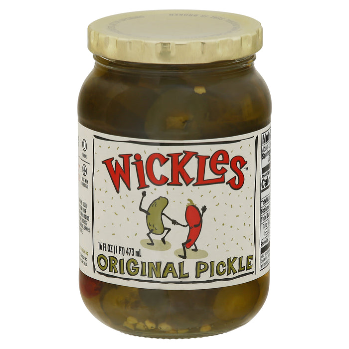 Wickles - Pickles -Original Chips - Case Of 6 - 16 Fl Oz.