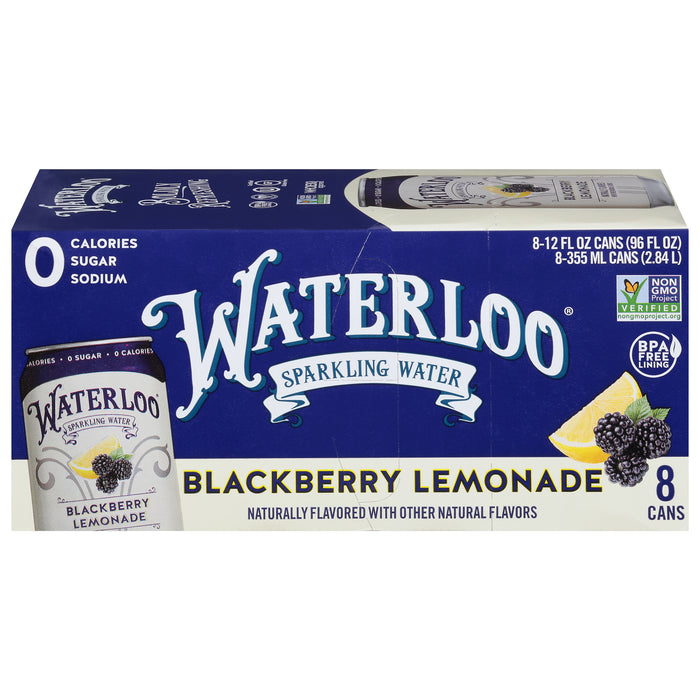 Waterloo - Sparkling Water Blckbry Lmnade - Case Of 3-8/12 Fz.