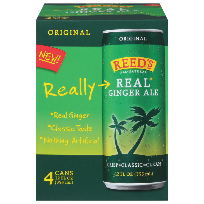 Reed's - Ginger Ale Real Sleek - Case Of 6-4/12 Fz.