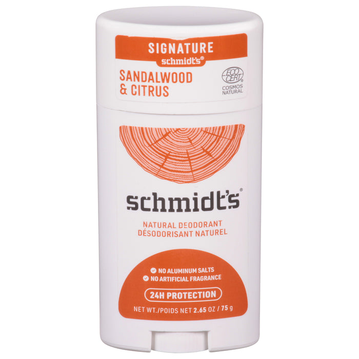 Schmidts - Deodorant Citrus Sandalwd Stk - 1 Each-2.65 Oz.