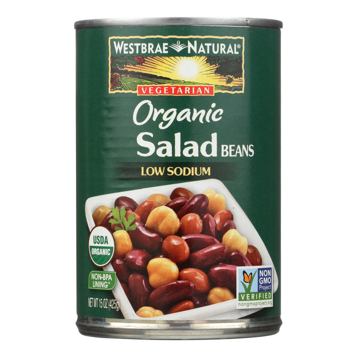 Westbrae Foods Organic Salad Beans - Case Of 12 - 15 Oz