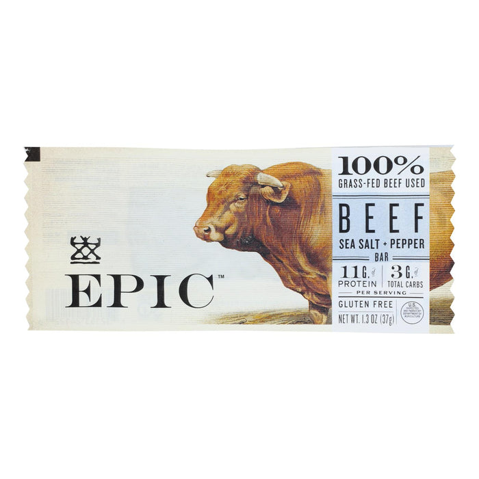 Epic - Bar Beef Sea Salt Pepper - Case Of 12-1.3 Oz.