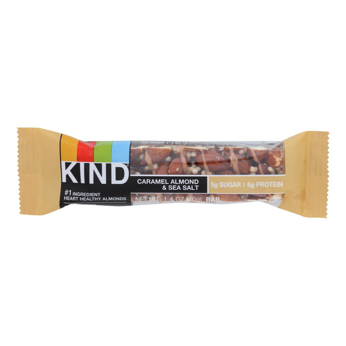 Kind - Bar Caramel Almond Sea Salt - Case Of 12-1.4 Oz .