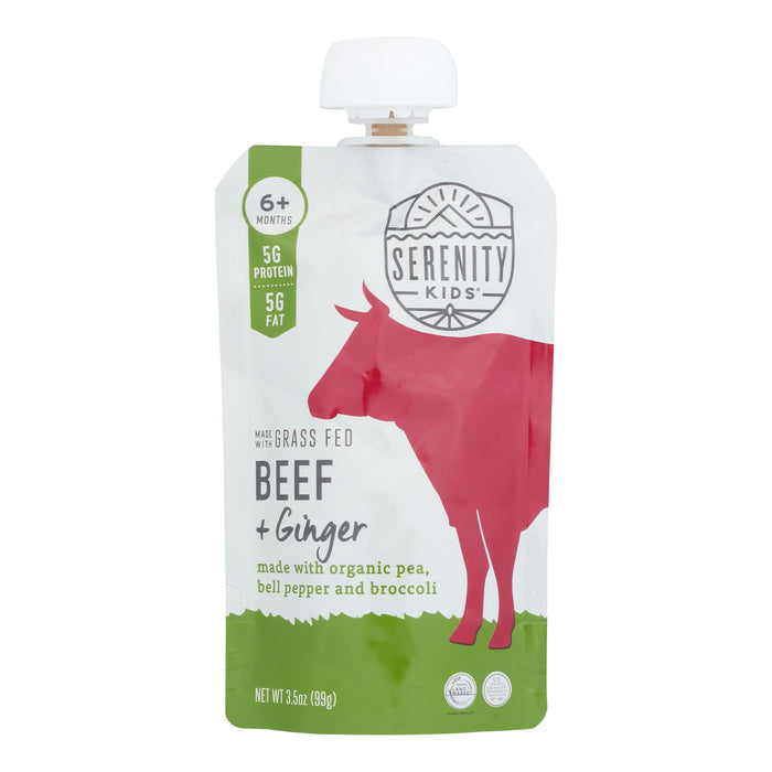 Serenity Kids - Pouch Beef Ginger - Case Of 6-3.5 Oz.