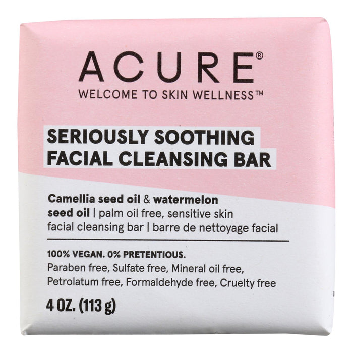 Acure - Cleansing Bar Sersly Sthn - 1 Each- 4 Oz