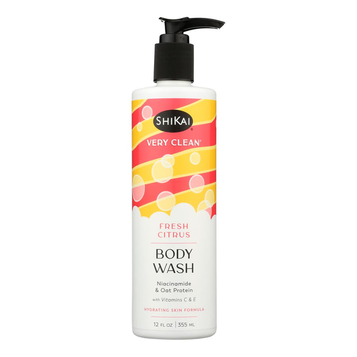 Shikai Products - Body Wash Fresh Citrus - 1 Each- 12 Fz