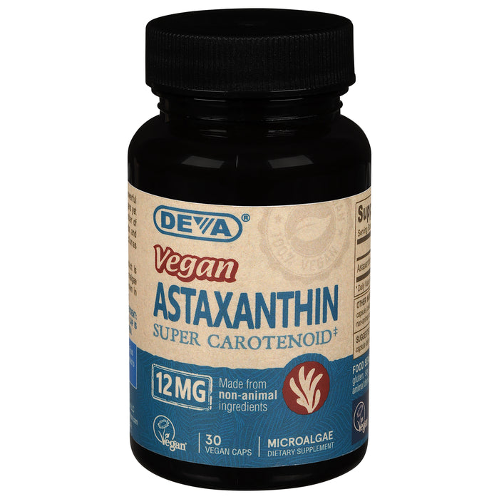 Deva Vegan Vitamins -Astaxantin 12 Mg Vegan - 30 Vegan Capsules