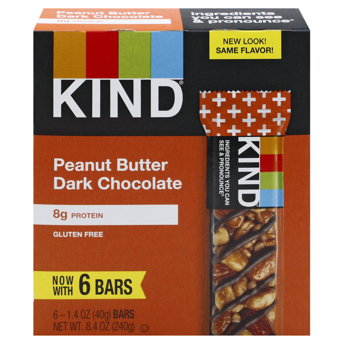 Kind - Bar Dark Chocolate Peanut Butter - Case Of 10-6/1.4  Oz