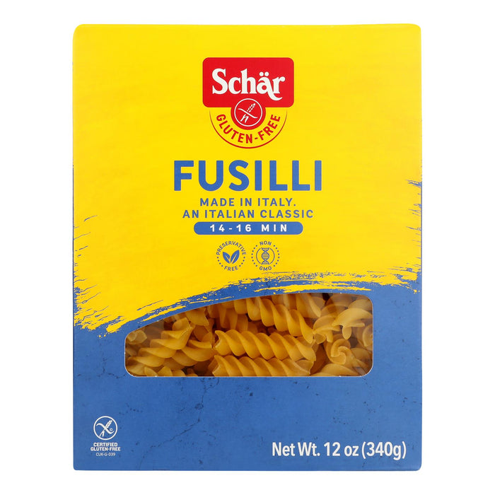 Schar Pasta Fusilli - Case Of 10 - 12 Oz