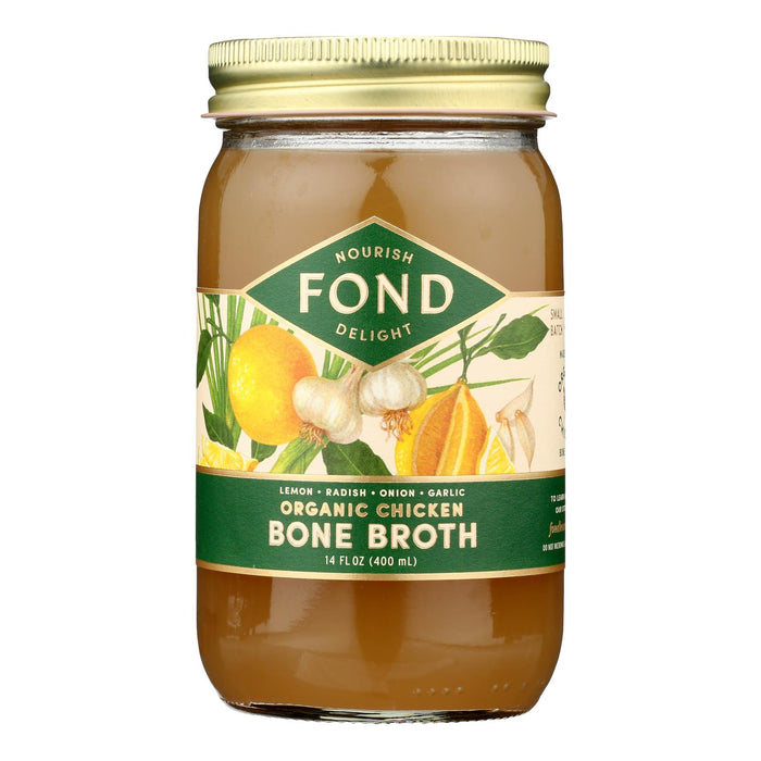 Fond Bone Broth - Bne Brth Sprng Cln Lm - Case Of 4-14  Fz