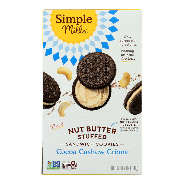 Simple Mills - Sandwich Cookie Cocoa Cshw Cream - Case Of 8-6.7  Oz