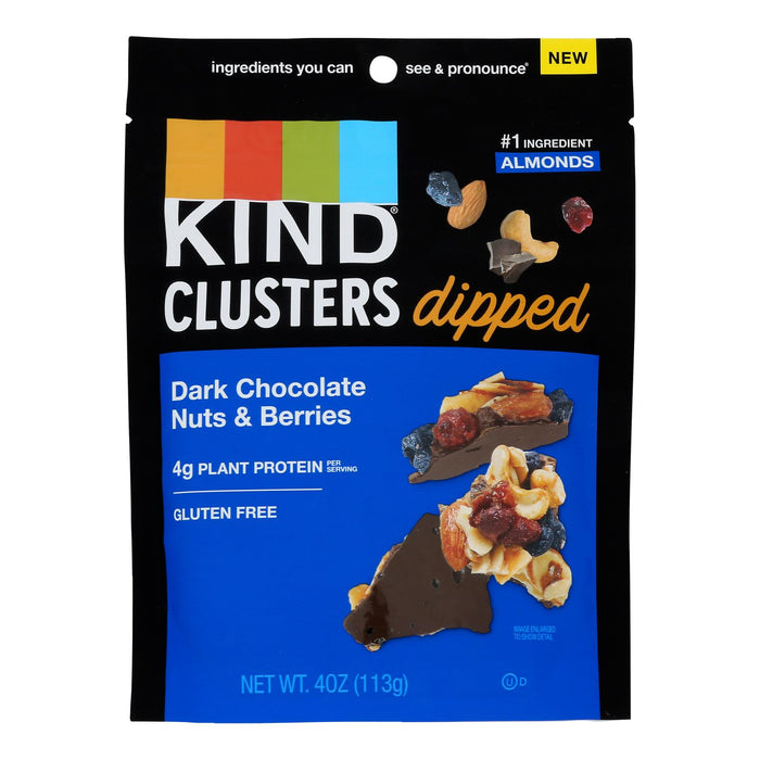 Kind - Clstr Dip Dkchoc Nut/brry - Case Of 8-4  Oz