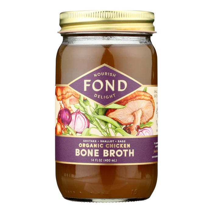 Fond Bone Broth - Bne Brth Yth Tnic Sht - Case Of 4- 14 Fz