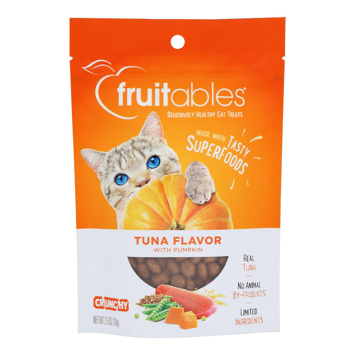 Fruitables - Cat Treats Tuna&pumpkin - Case Of 10-2.5  Oz