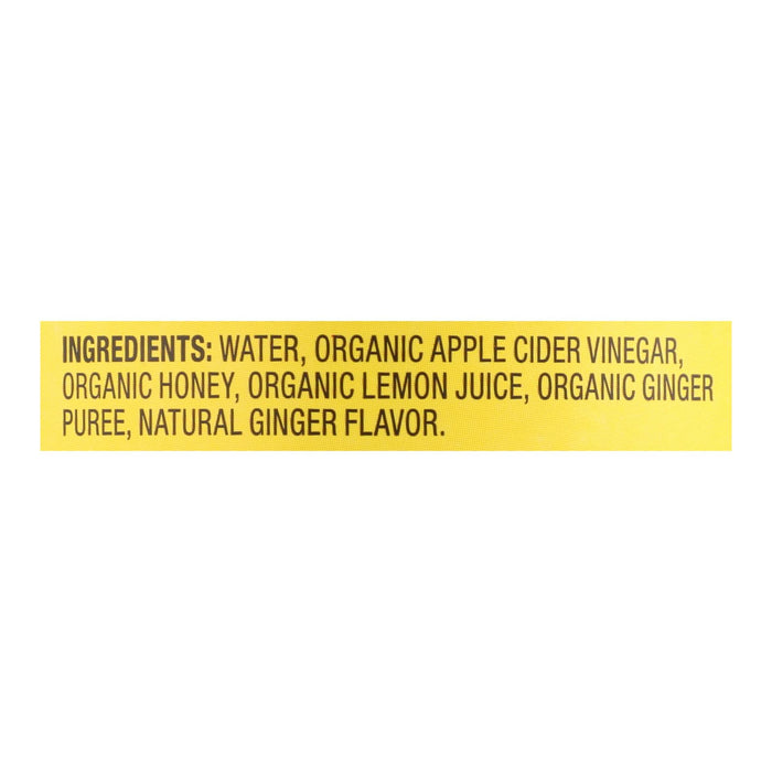 Bragg -Apple Cider Vinegar Ginger Lemon Honey Refresh - Case Of 12-16 Fz