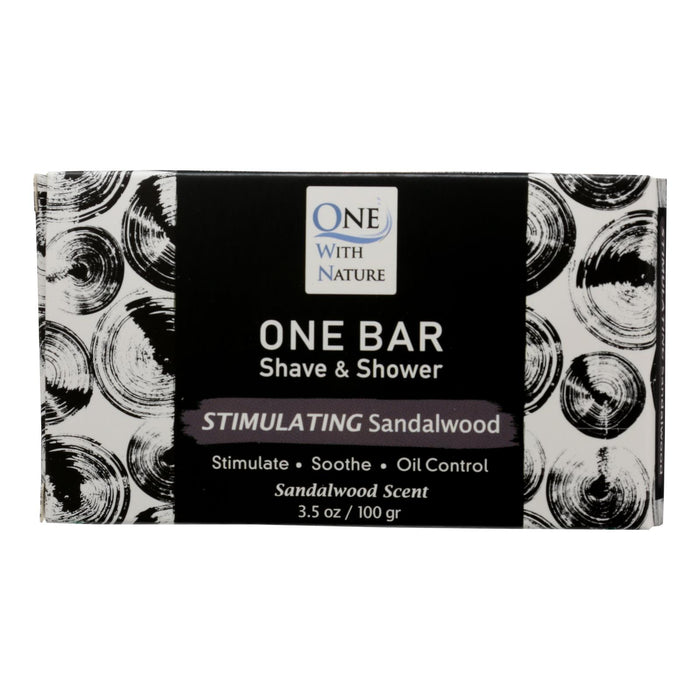 One With Nature - One Bar Stimulatng Sndlwd - Case Of 3-3.5  Oz