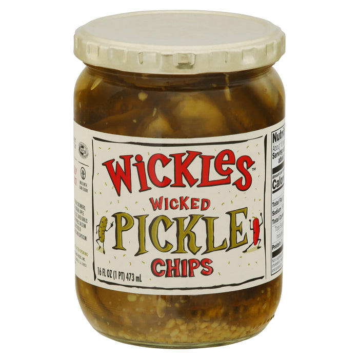 Wickles Pickle Chips - Case Of 6 - 16  Oz