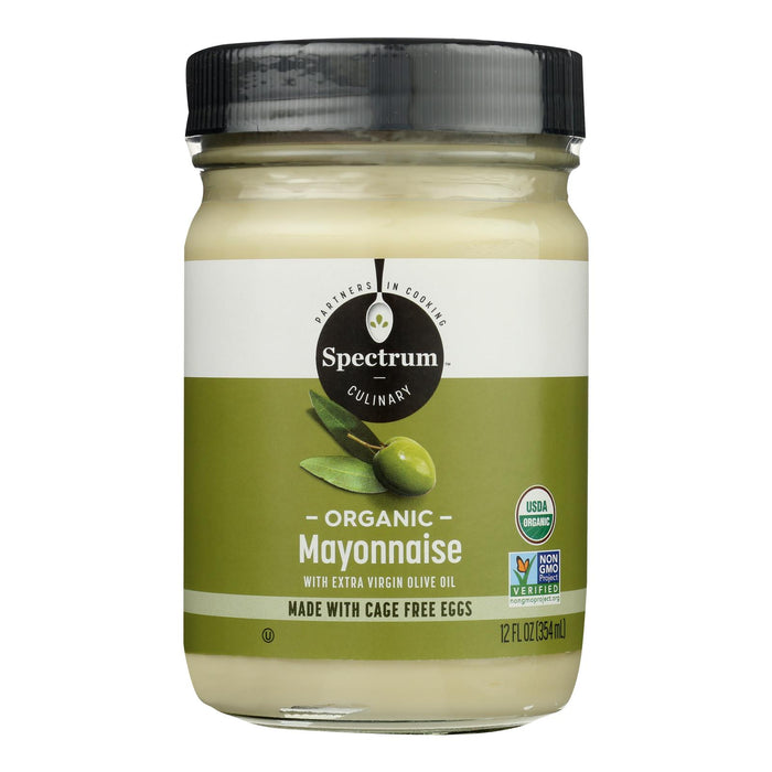 Spectrum Naturals Organic Olive Oil Mayonnaise - Case Of 12 - 12 Oz