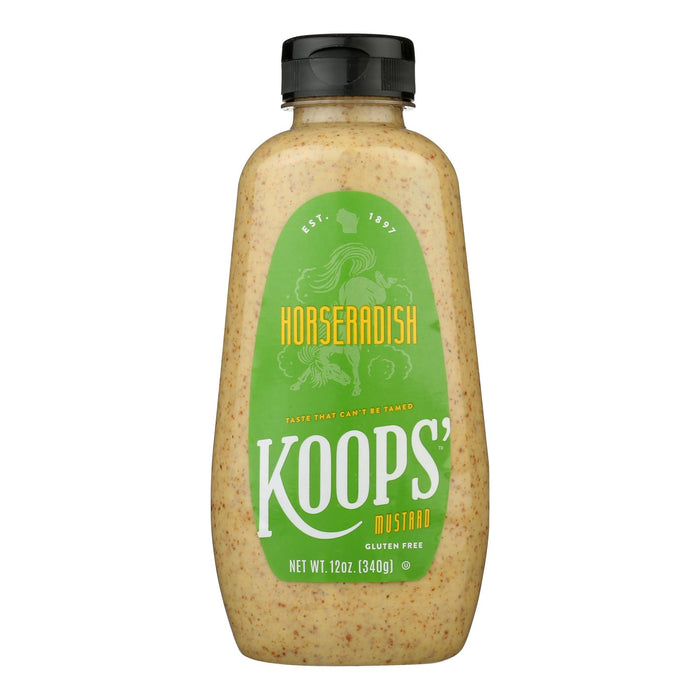 Koop's Mustard Horseradish - Case Of 12 -12 Oz.