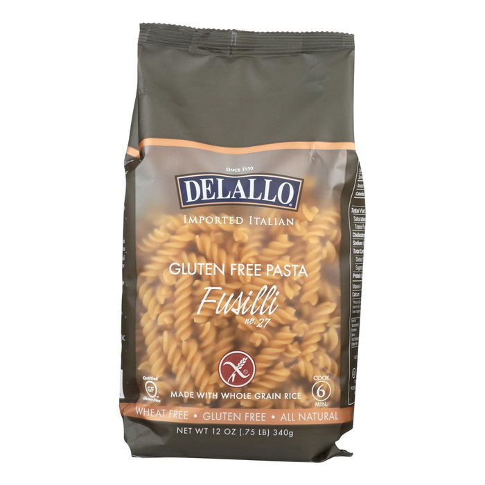 Delallo Gluten-free Fusilli Pasta  - Case Of 12 -12 Oz