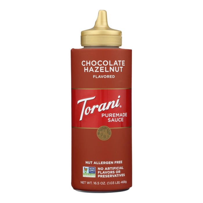 Torani - Sauce Puremade Chocolate Hazelnut - Case Of 4-16.5  Fz