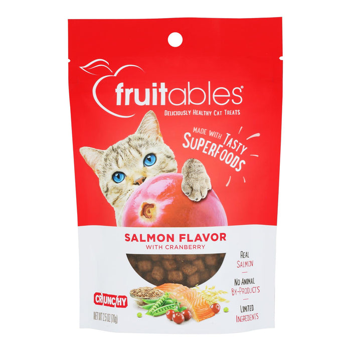 Fruitables - Cat Treats Salmon&cranberry - Case Of 10-2.5 Oz .