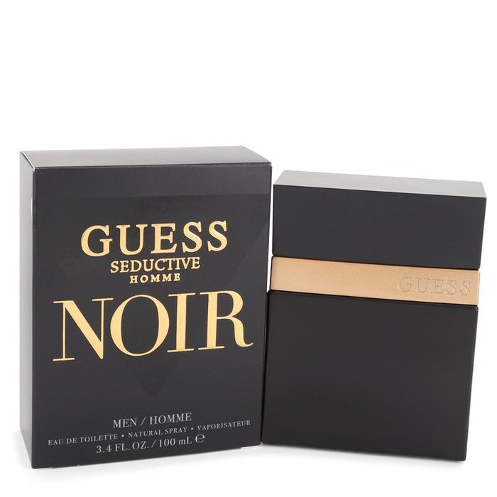 Guess Seductive Homme Noir by Guess Eau De Toilette Spray 3.4 oz for Men.