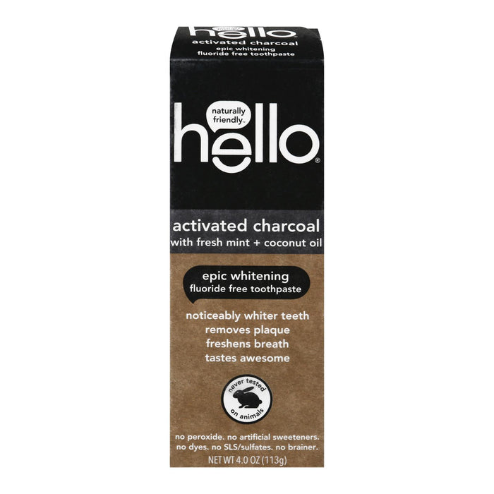 Hello Products Llc -Tpst Act Char Wht Flrd Fr - Case Of 6-4 Oz