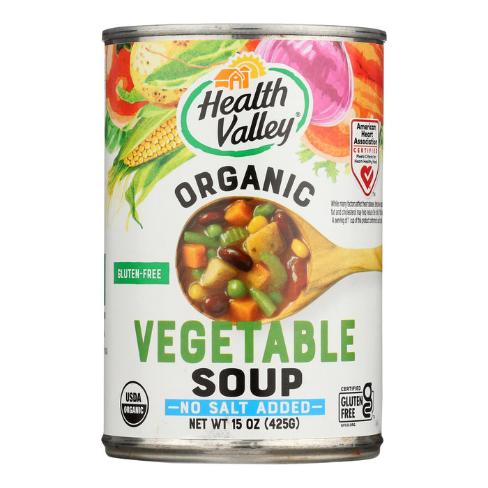 Health Valley Organic Soup -Vegetable No Salt Added - Case Of 12 - 15 Oz.