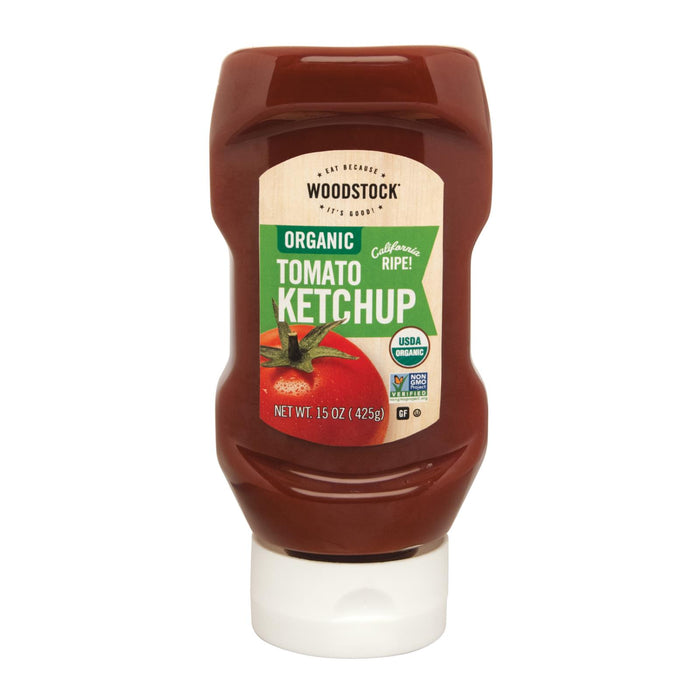 Woodstock Organic Tomato Ketchup -Case Of 16 - 15 Oz