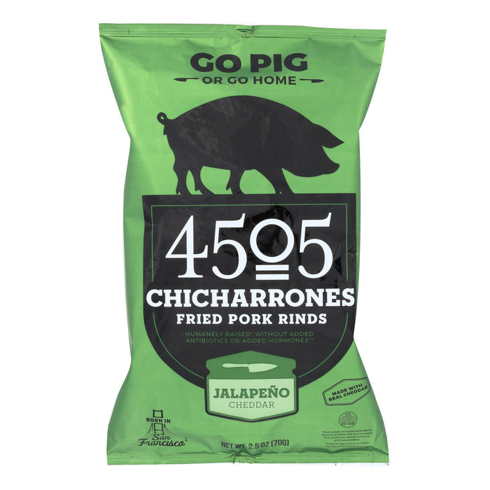 4505 - Pork Rinds - Chicharones - Jalapeno Cheddar - Case Of 12 - 2.5 Oz.