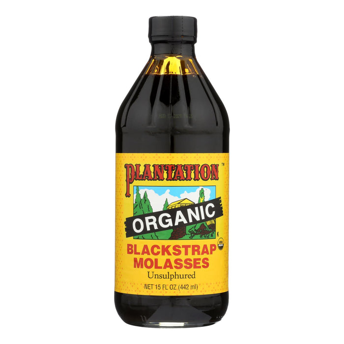 Plantation Organic Blackstrap Molasses Syrup - Case Of 12 - 15 Oz