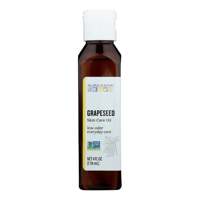 Aura Cacia - Natural Skin Care Oil Grapeseed - 4 Fl Oz.