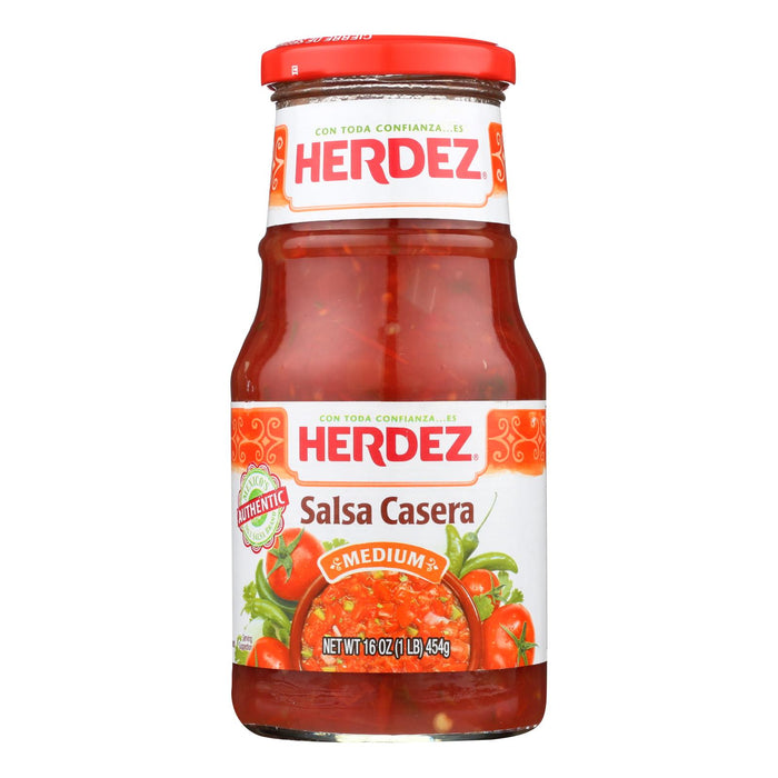 Herdez Salsa - Casera Medium - Case Of 12 - 16 Oz