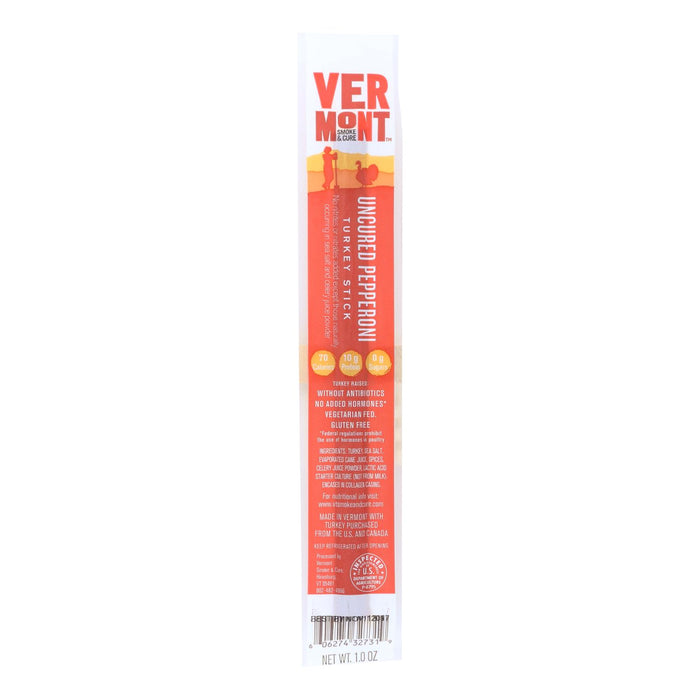 Vermont Smoke And Cure Realsticks - Turkey Pepperoni - 1 Oz - Case Of 24.