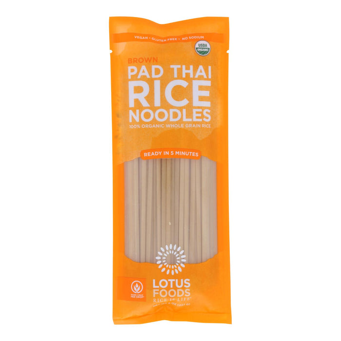 Lotus Foods Noodles - Organic - Brown Rice Pad Thai - Case Of 8 - 8 Oz.