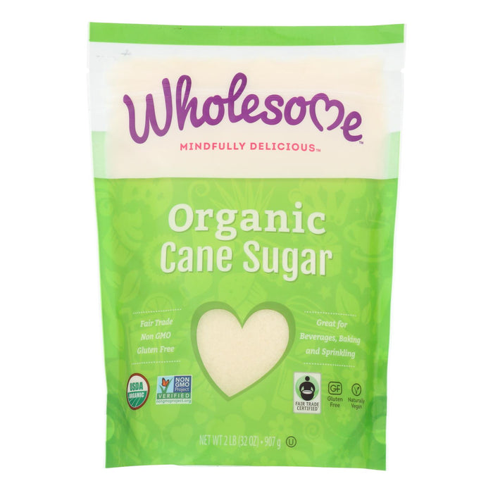 Wholesome Sweeteners Sugar - Organic - Cane - Fair Trade - 2 Lb - Case Of 12.