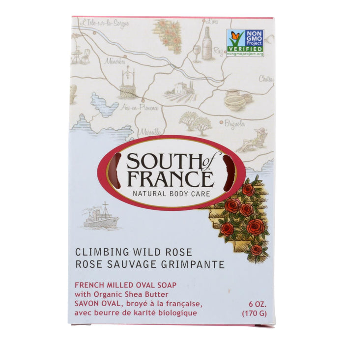 South Of France Bar Soap -Climbing Wild Rose - 6 Oz - 1 Each