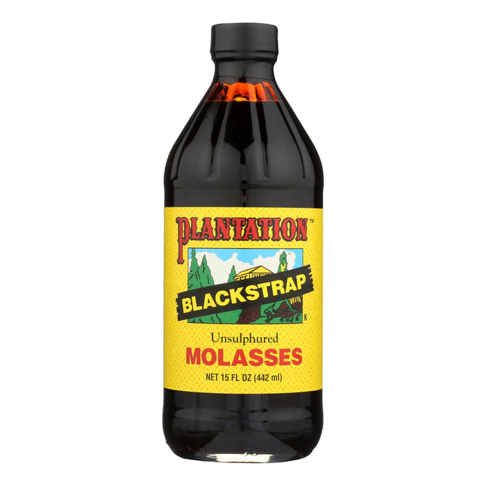 Plantation Blackstrap Molasses Syrup - Unsulphured - Case Of 12 - 15 Fl Oz
