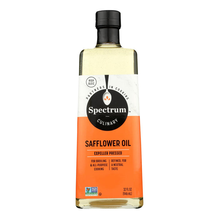 Spectrum Naturals High Heat Refined Safflower Oil - Case Of 12 - 32 Fl Oz