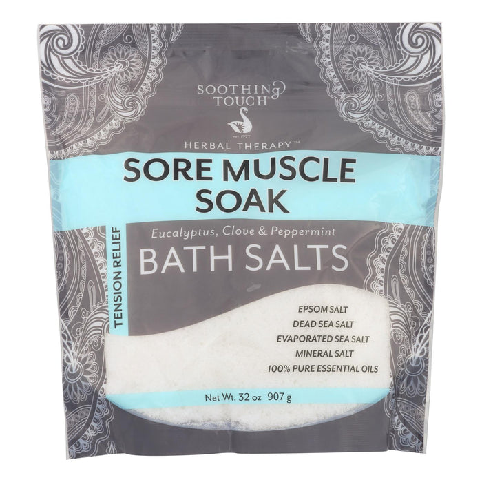 Soothing Touch Bath Salts - Sore Muscle Soak - 32 Oz.