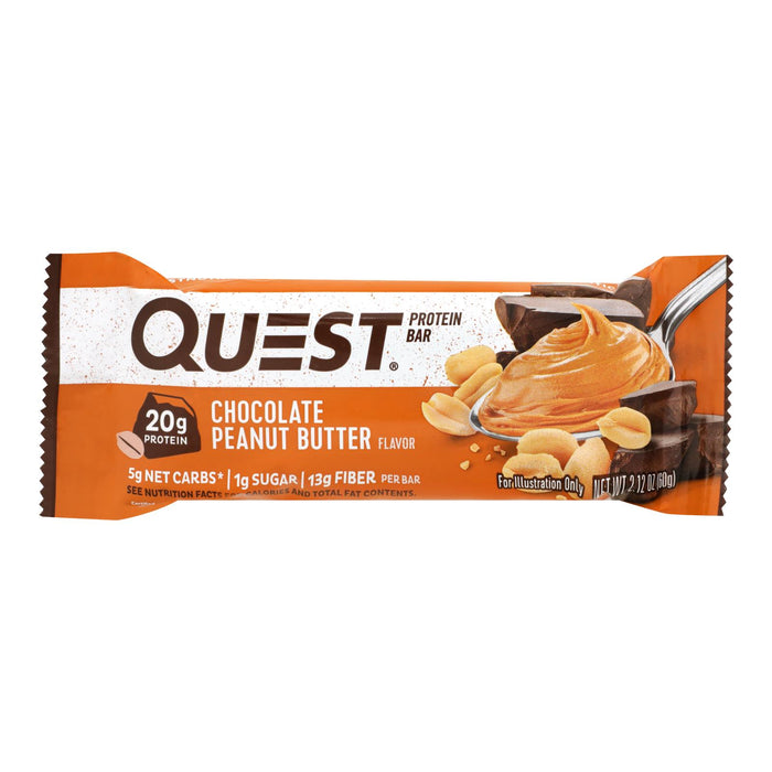Quest Bar - Chocolate Peanut Butter - 2.12 Oz - Case Of 12.