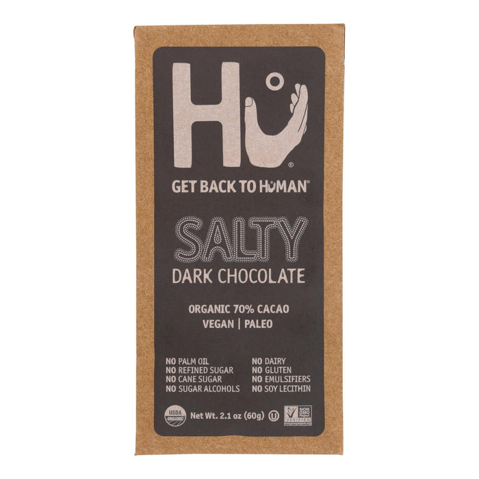 Hu - Dark Chocolate Bar Salty - Case Of 12-2.1 Oz.