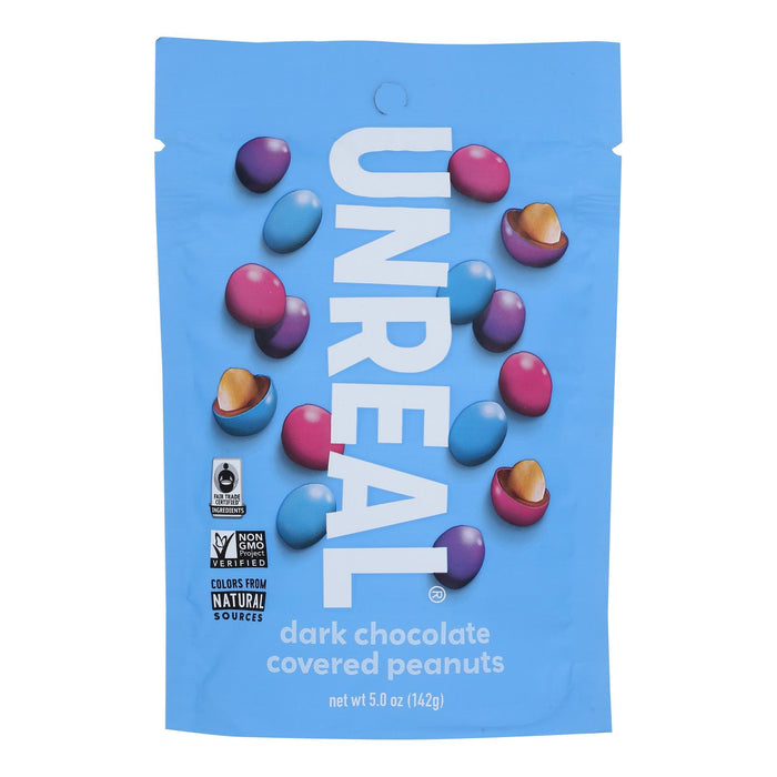 Unreal Dark Chocolate Peanut Gems  - Case Of 6 - 5 Oz.